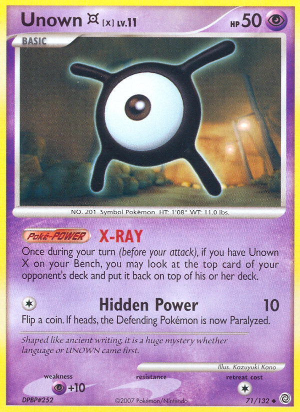 Unown [X] - Secret Wonders SET-71
