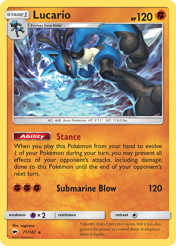 Lucario - Burning Shadows SET-71