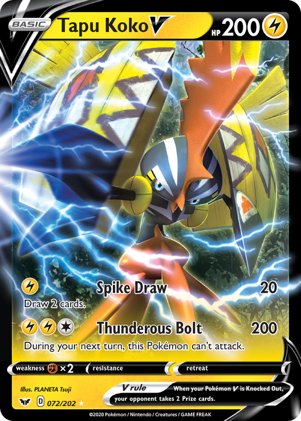 Tapu Koko V - Sword & Shield SET-72