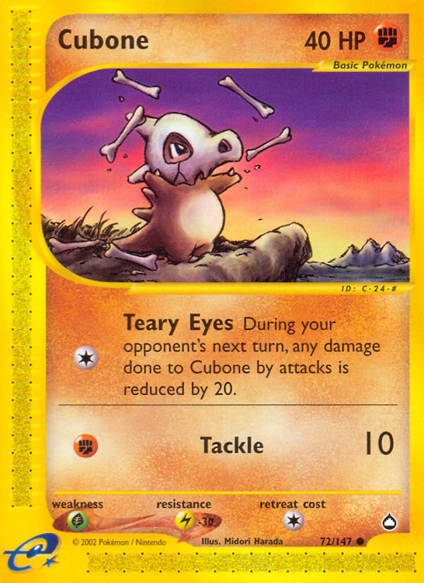 Cubone - Aquapolis SET-72