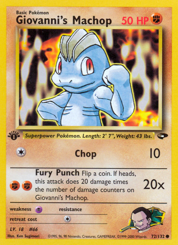 Giovanni's Machop - Gym Challenge SET-72
