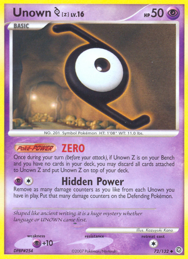 Unown [Z] - Secret Wonders SET-72