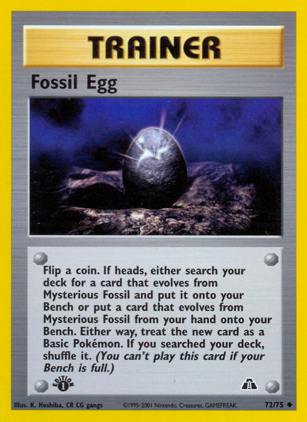 Fossil Egg - Neo Discovery SET-72