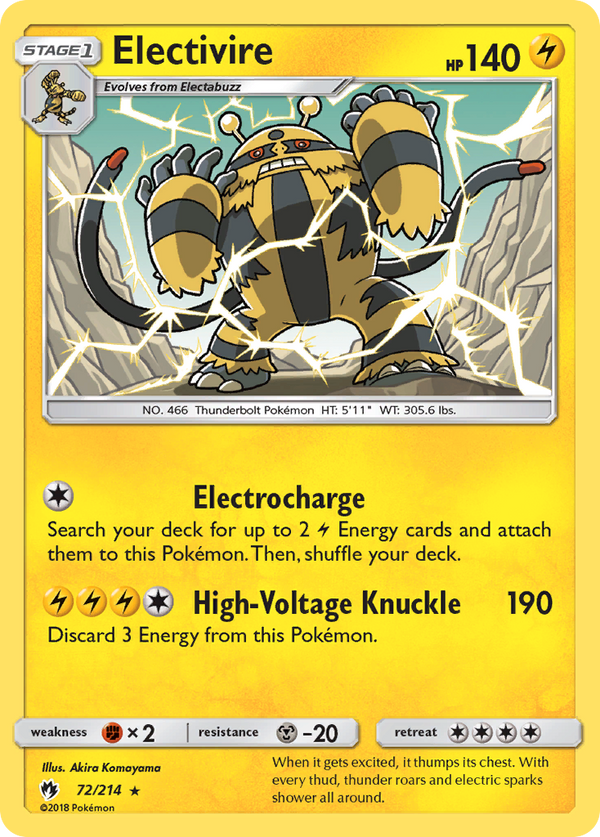 Electivire - Lost Thunder SET-72