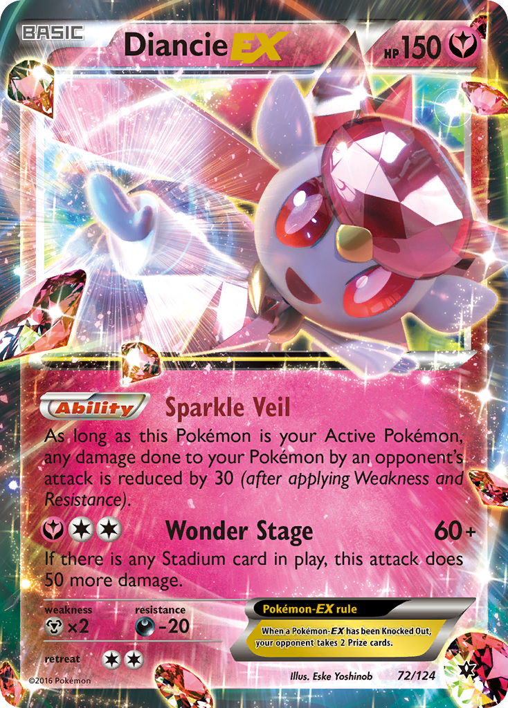 Diancie-EX - Fates Collide SET-72