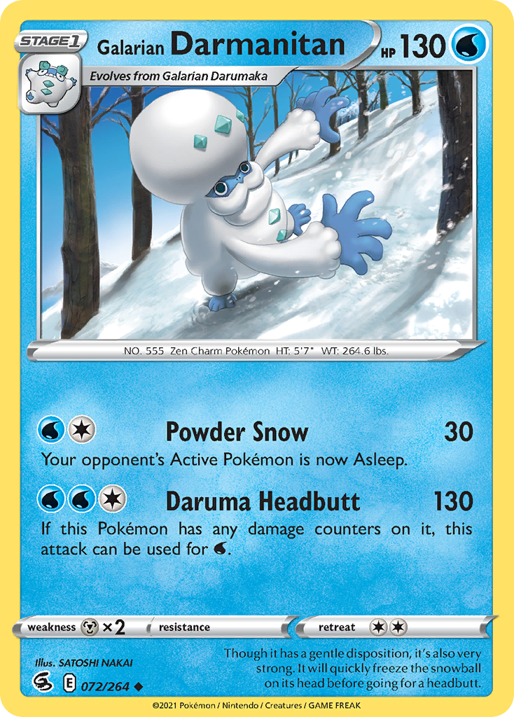 Galarian Darmanitan - Fusion Strike SET-72