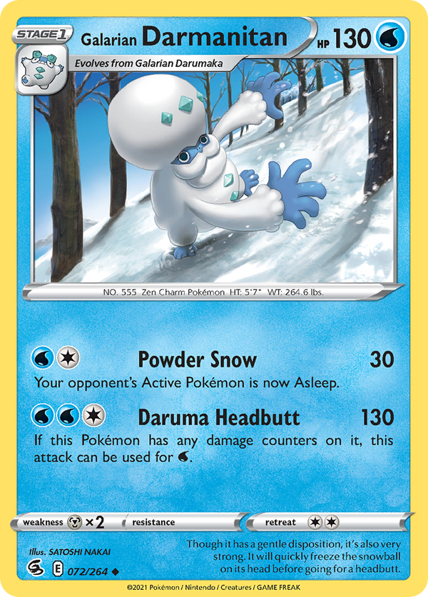 Galarian Darmanitan - Fusion Strike SET-72