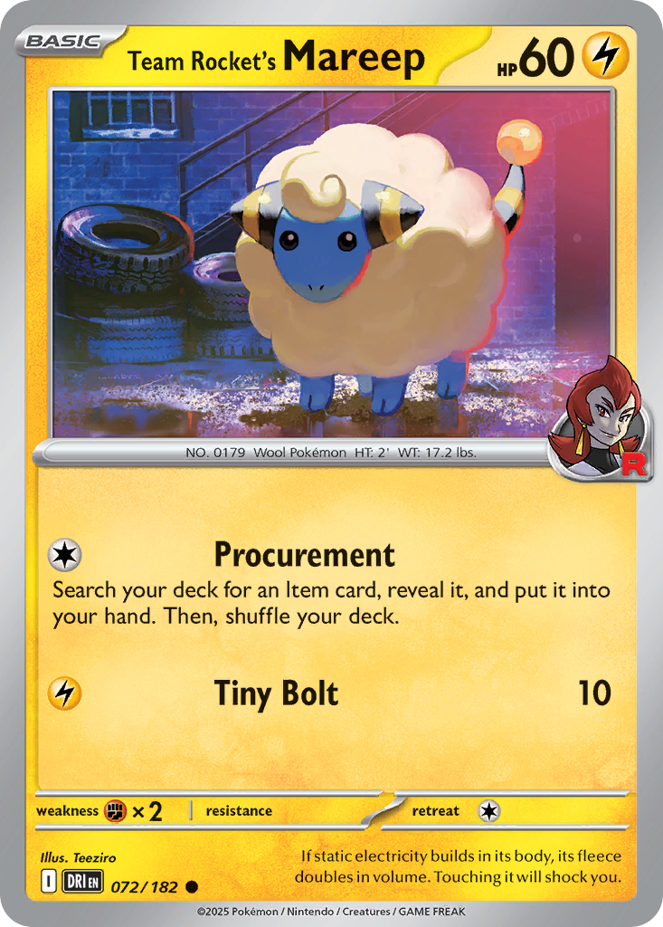 Team Rocket's Mareep - Destined Rivals SET-72