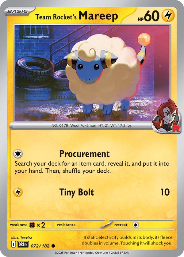 Team Rocket's Mareep - Destined Rivals SET-72