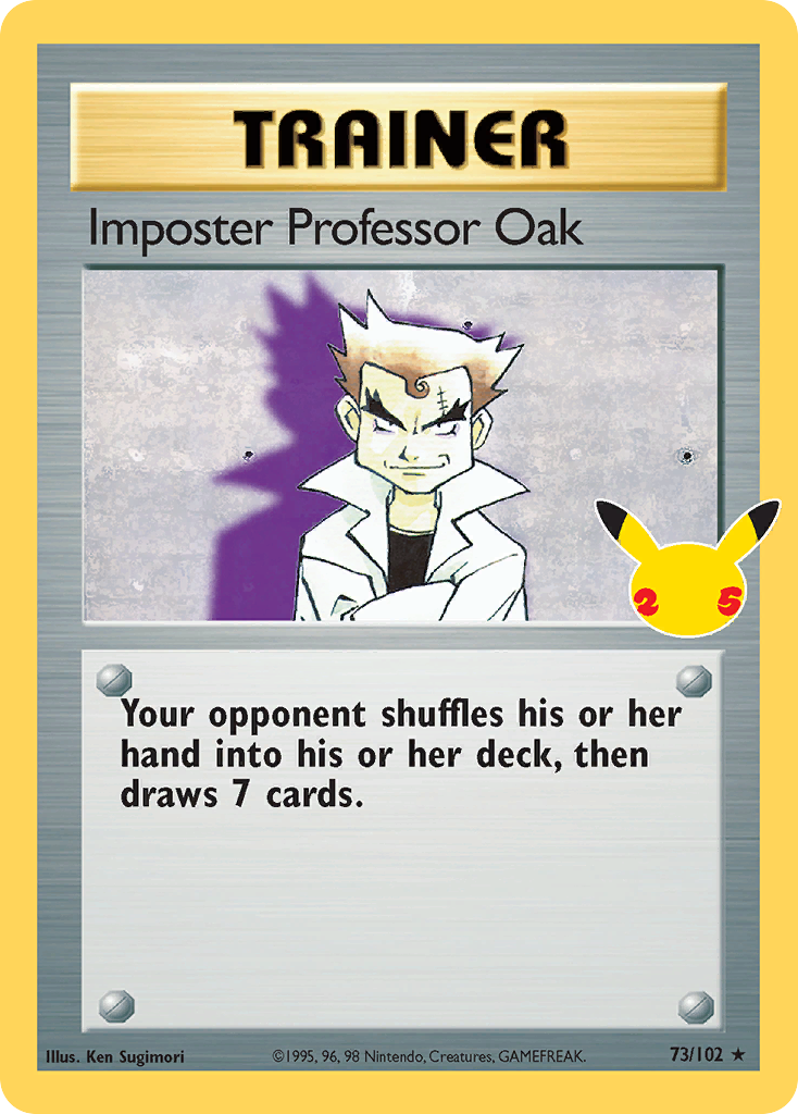 Imposter Professor Oak - Celebrations: Classic Collection SET-73_A