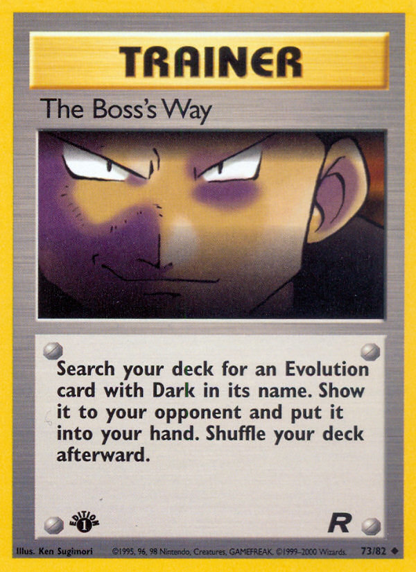 The Boss's Way - Team Rocket SET-73