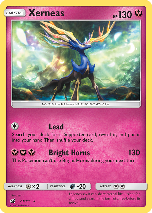 Xerneas (Crimson Invasion SET) (Pokémon) (Basic) (Fairy) (HP: 130) (Rare Holo) (PKM Crimson Invasion SET-97)