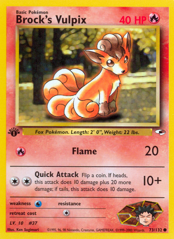 Brock's Vulpix - Gym Heroes SET-73