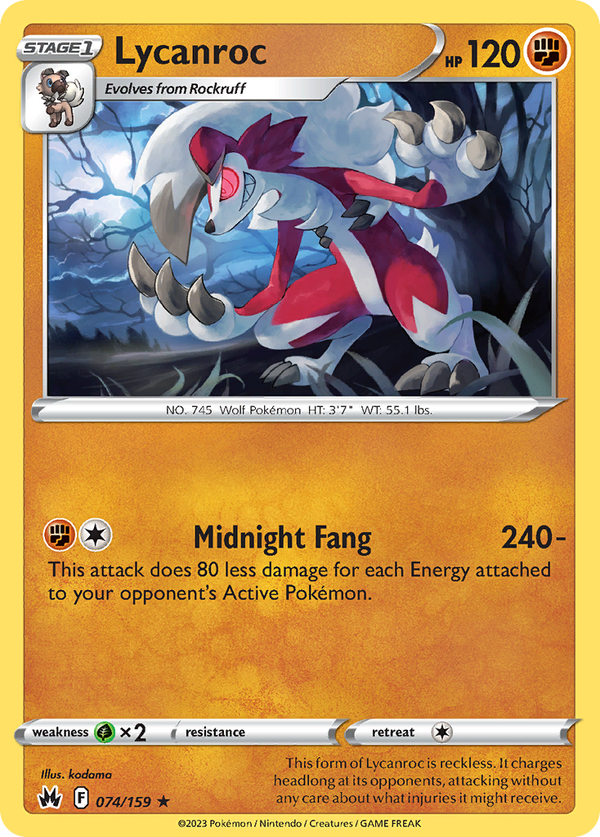 Lycanroc - Crown Zenith SET-74