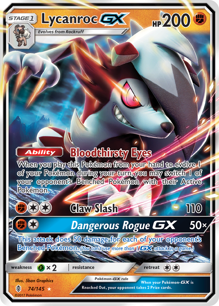 Lycanroc-GX - Guardians Rising SET-74