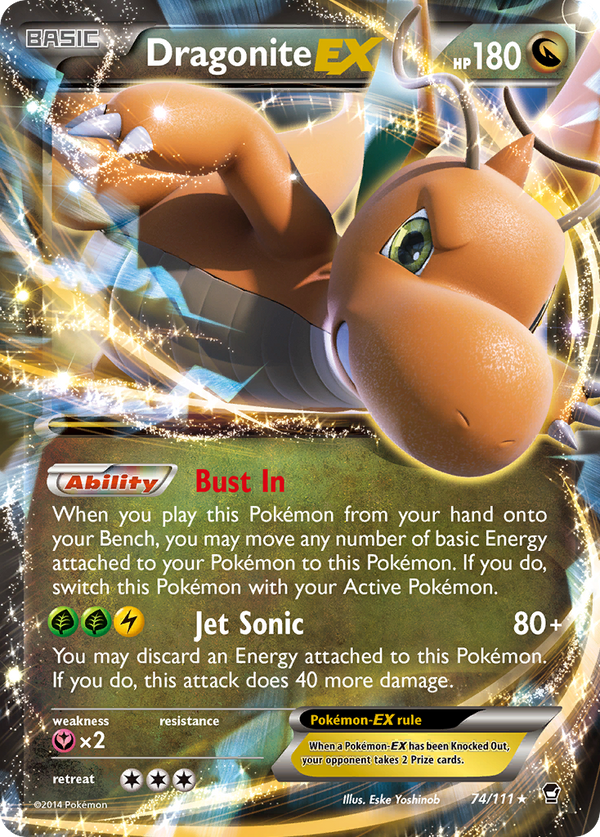 Dragonite-EX - Furious Fists SET-74