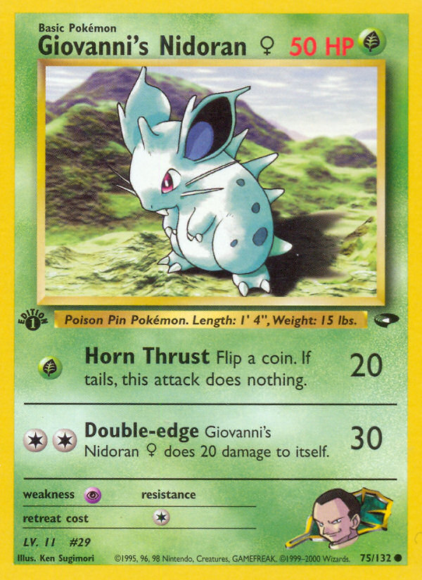 Giovanni's Nidoran ? - Gym Challenge SET-75