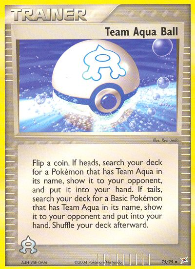 Team Aqua Ball - Team Magma vs Team Aqua SET-75