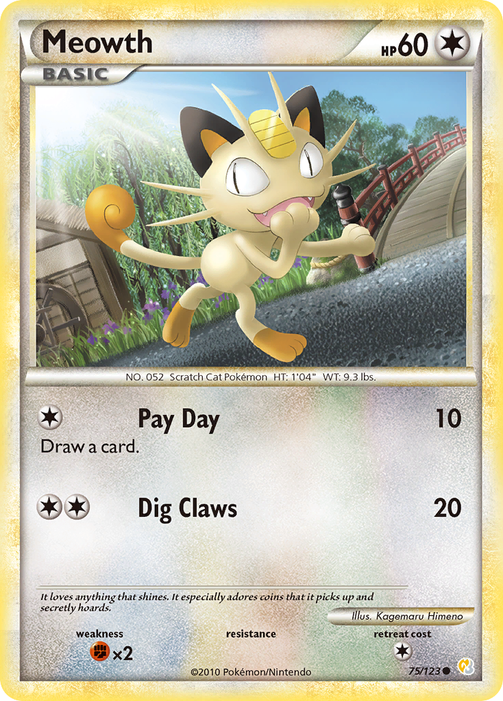 Meowth - HeartGold & SoulSilver SET-75