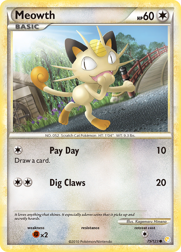Meowth - HeartGold & SoulSilver SET-75