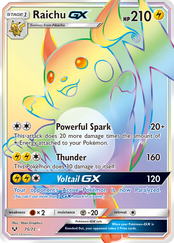 Raichu-GX - Shining Legends SET-75