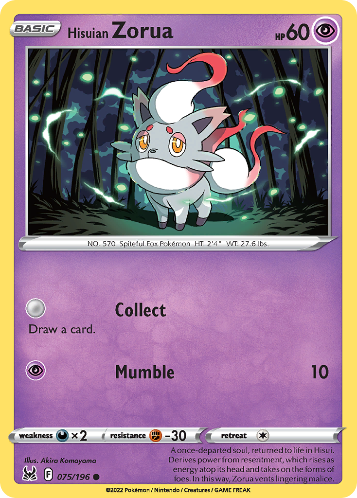 Hisuian Zorua - Lost Origin SET-75