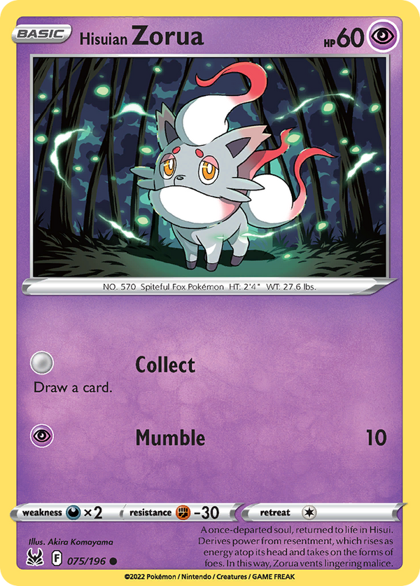 Hisuian Zorua - Lost Origin SET-75