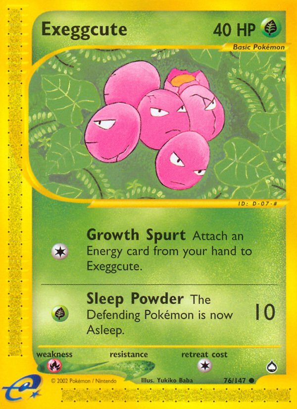 Exeggcute - Aquapolis SET-76
