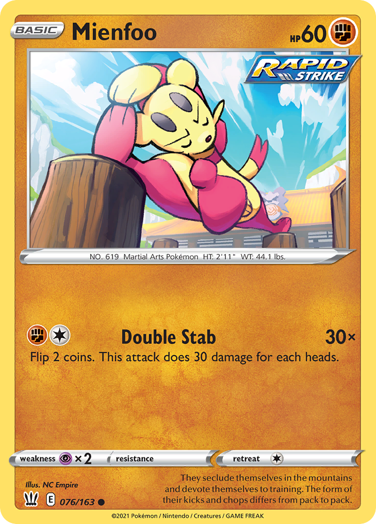 Mienfoo - Battle Styles SET-76