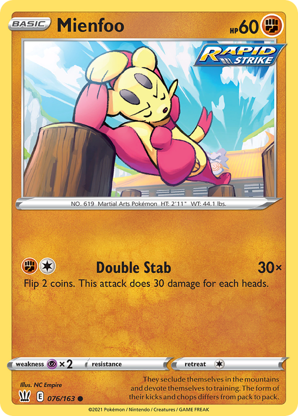 Mienfoo - Battle Styles SET-76