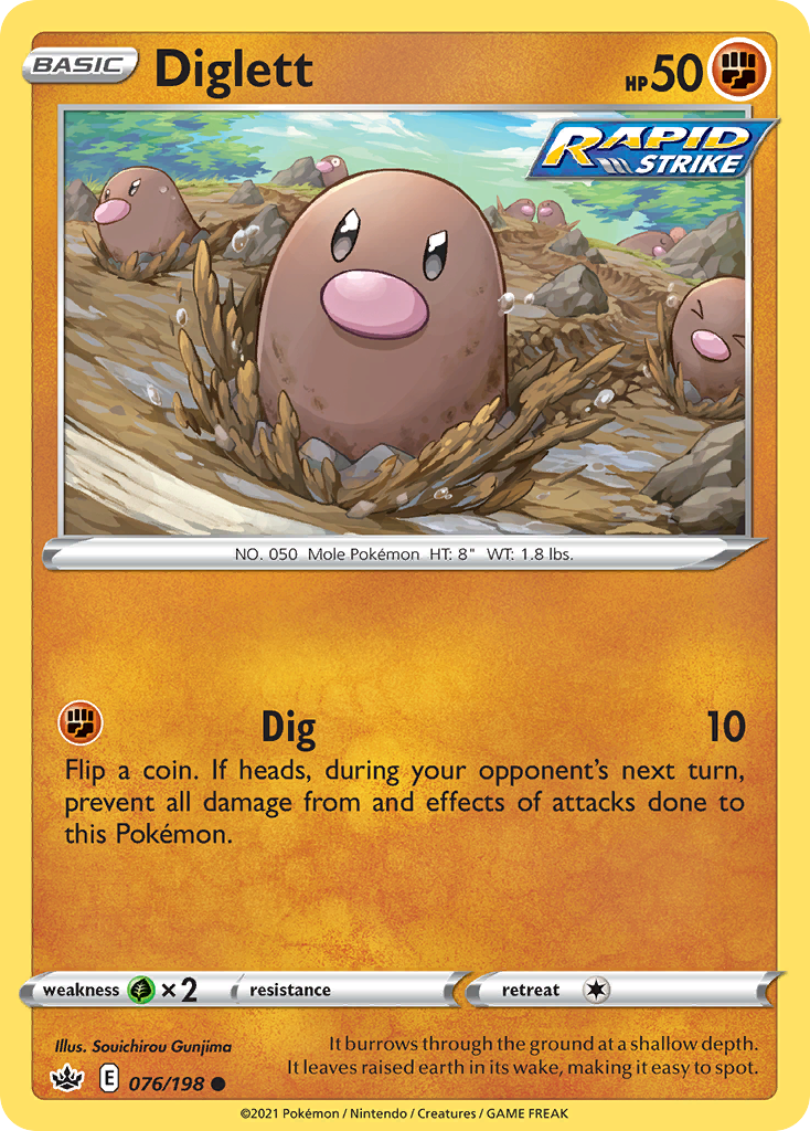 Diglett - Chilling Reign SET-76