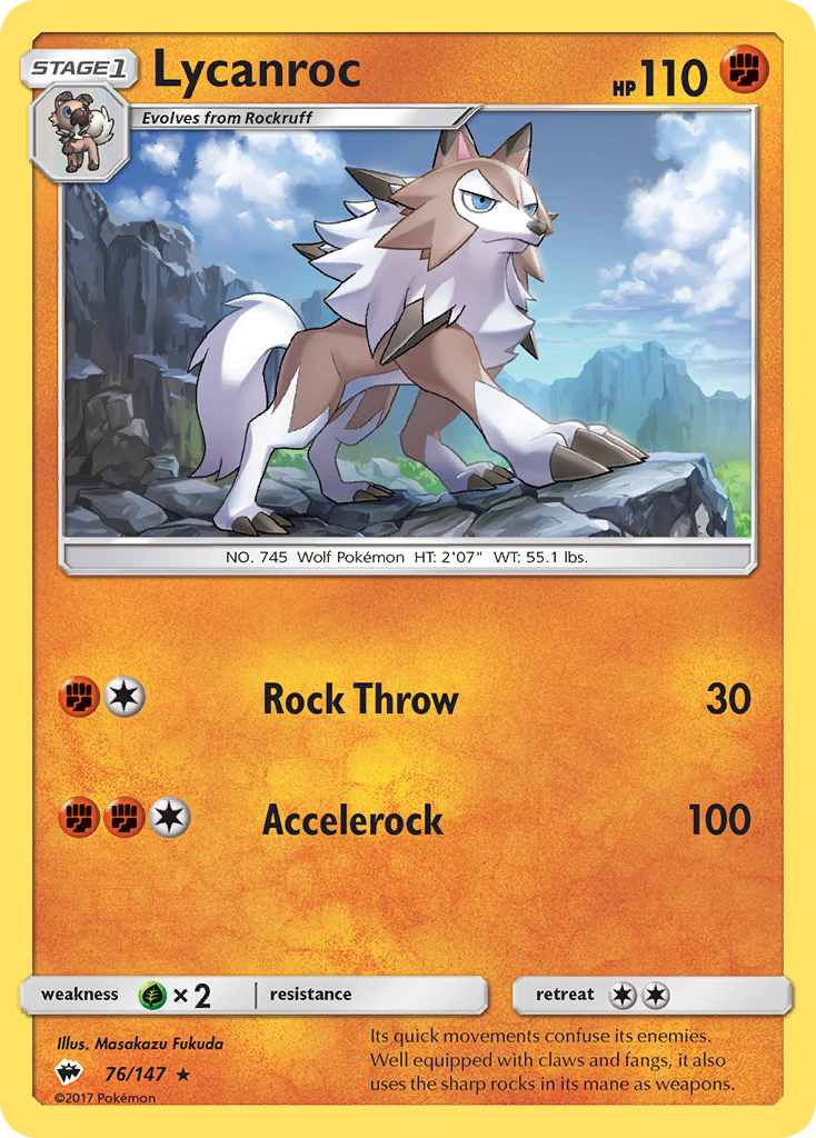 Lycanroc - Burning Shadows SET-76