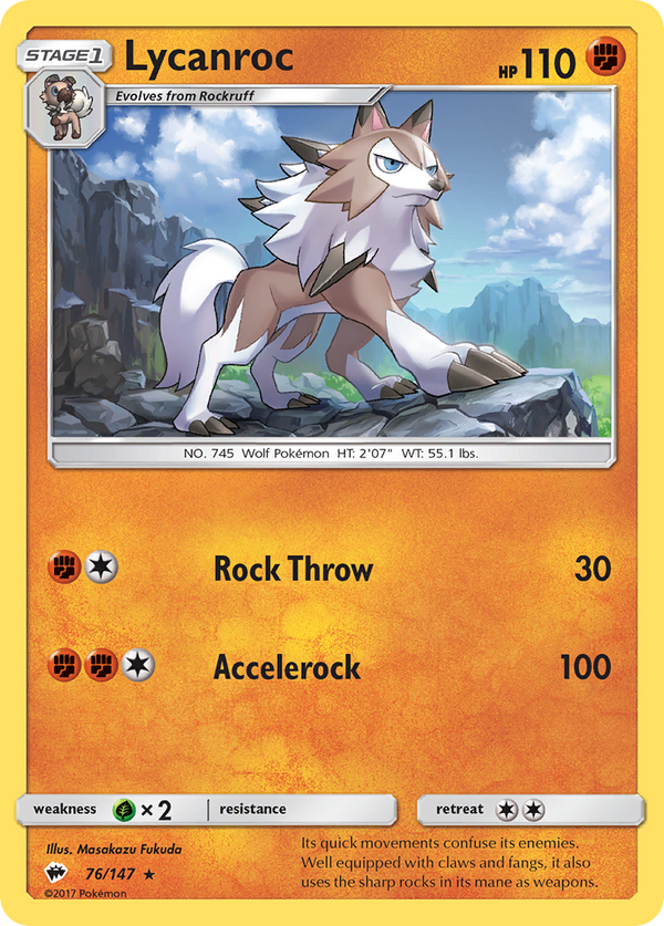 Lycanroc - Burning Shadows SET-76