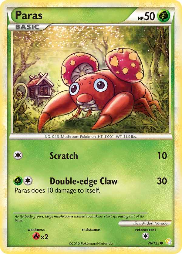 Paras - HeartGold & SoulSilver SET-76