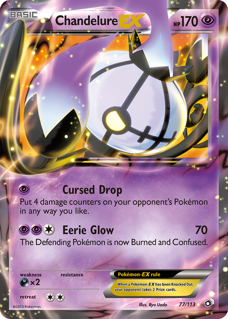 Chandelure-EX - Legendary Treasures SET-77