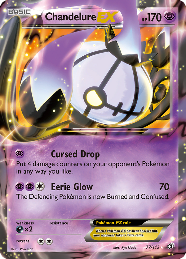 Chandelure-EX - Legendary Treasures SET-77