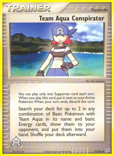 Team Aqua Conspirator - Team Magma vs Team Aqua SET-77