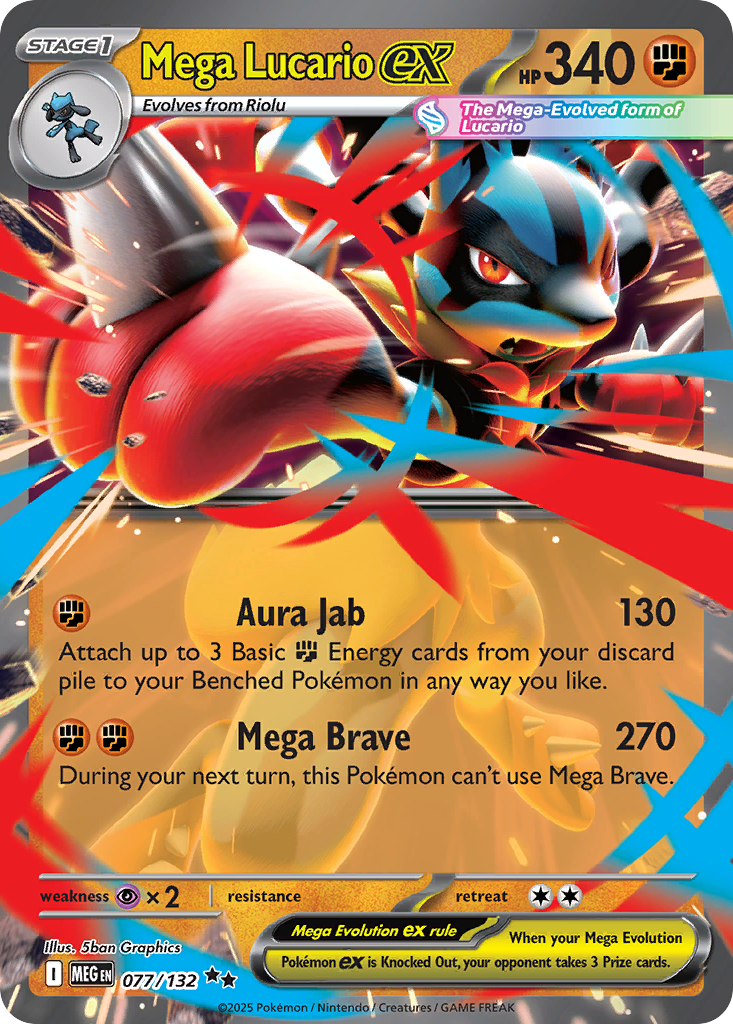 Mega Lucario EX - Mega Evolution SET-77
