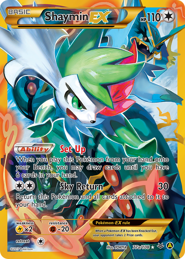 Shaymin-EX - Roaring Skies SET-77a