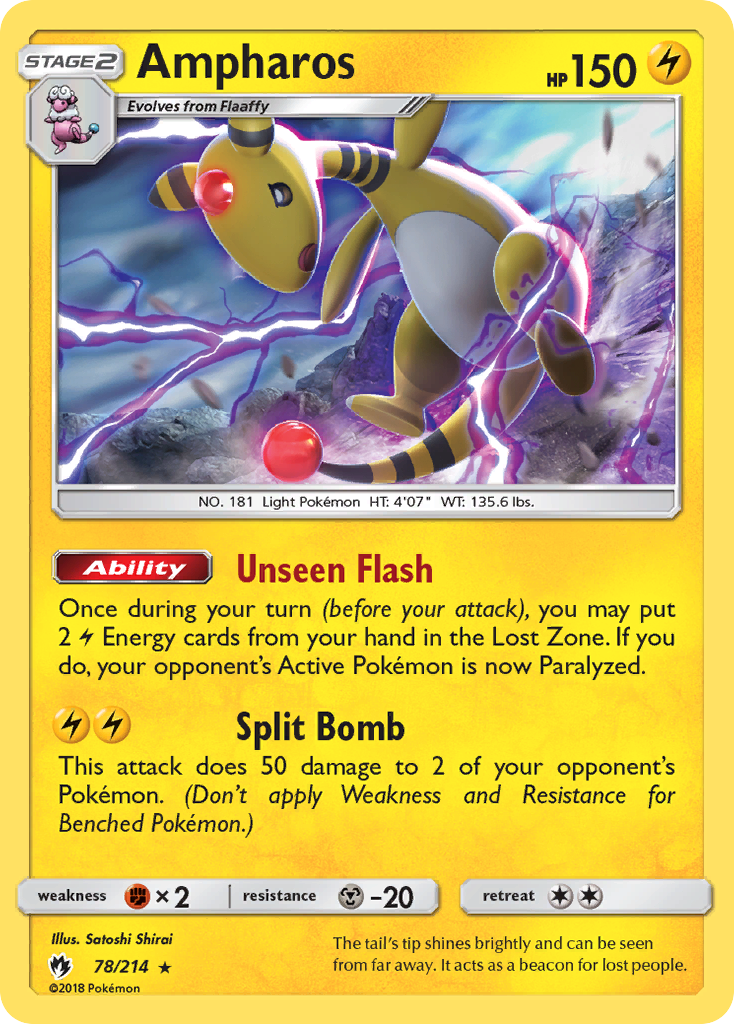 Ampharos - Lost Thunder SET-78