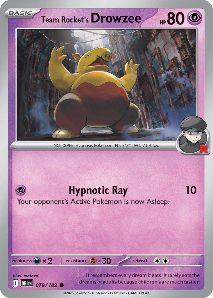 Team Rocket's Drowzee - Destined Rivals SET-79