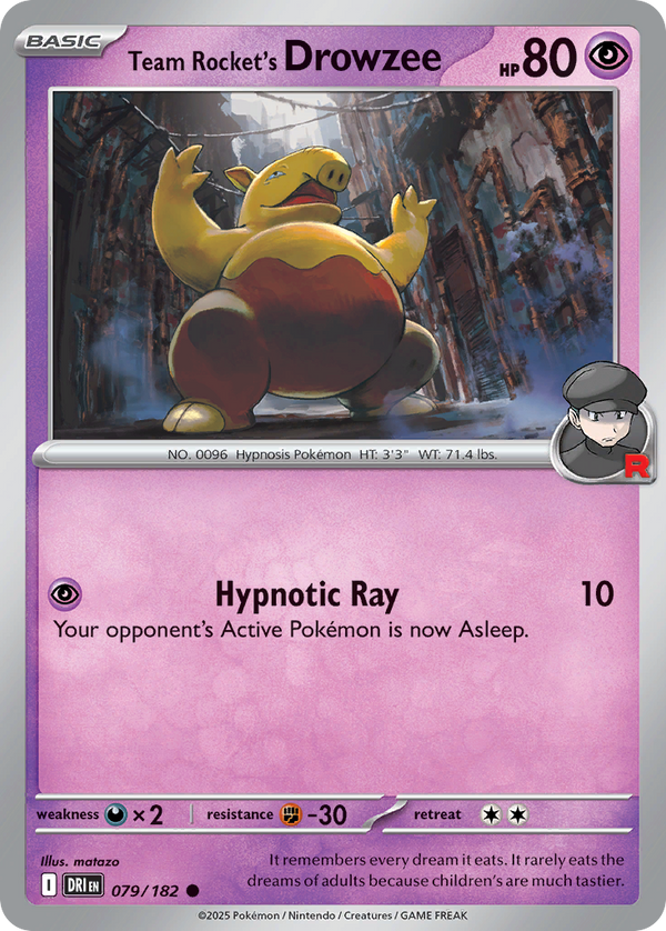 Team Rocket's Drowzee - Destined Rivals SET-79