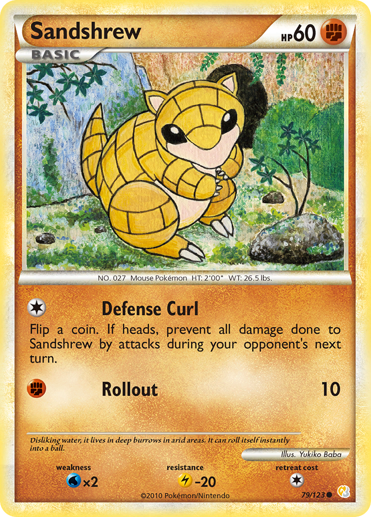 Sandshrew - HeartGold & SoulSilver SET-79