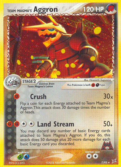 Team Magma's Aggron - Team Magma vs Team Aqua SET-7