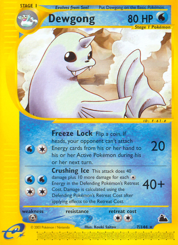 Dewgong - Skyridge SET-7