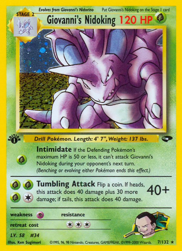 Giovanni's Nidoking - Gym Challenge SET-7