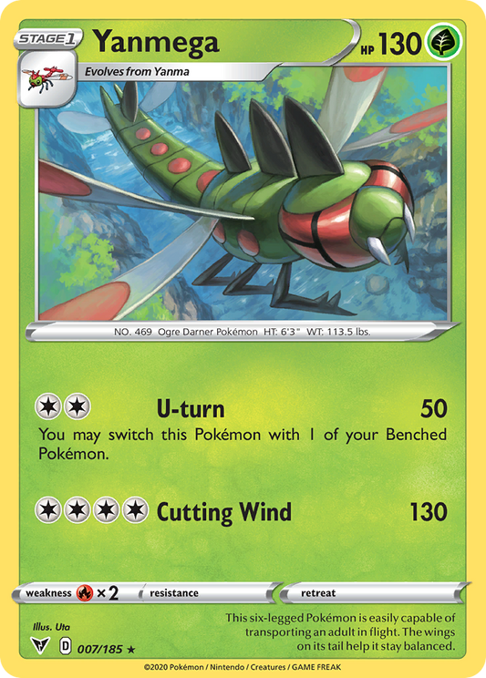 Yanmega (Vivid Voltage SET) (Pokémon) (Stage 1) (Grass) (HP: 130) (Rare) (PKM Vivid Voltage SET-171)