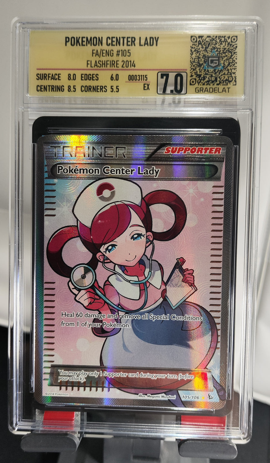 Pokémon Center Lady Flashfire SET-105 — imagen del vendedor