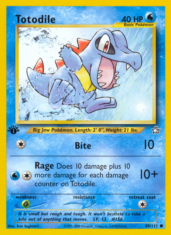 Totodile - Neo Genesis SET-80