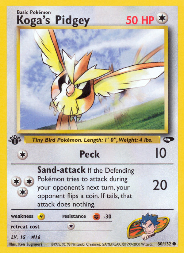 Koga's Pidgey - Gym Challenge SET-80
